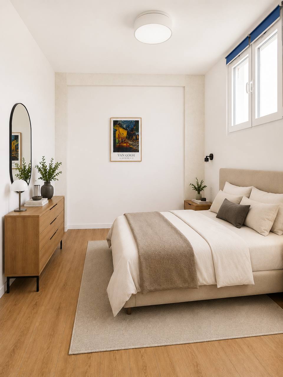 Dormitorio principal listo para entrar